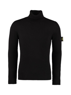 Stone Island Ribbed Turtleneck Jumper