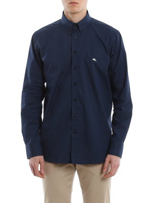 Etro Logo Embroidered Buttoned Shirt