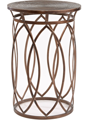 Marquise Side Table Antique Bronze - Firstime