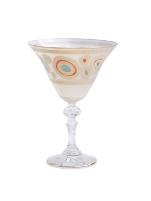 Vietri Regalia Martini Glass - Cream