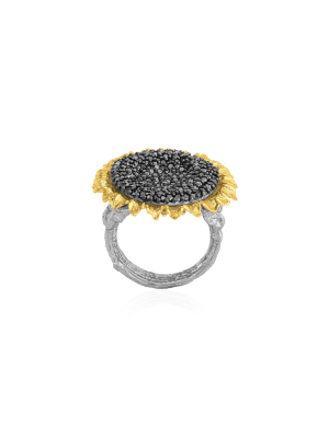 Vincent 25mm Ring With Diamonds
