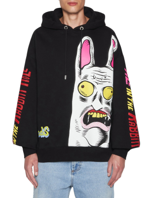 Sweatshirt With Rabbit Hole Print