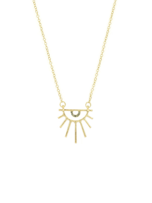 Abstract Sun Necklace