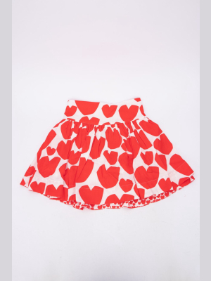 Stella Mccartney Kids Hearts Print Pleated Skirt