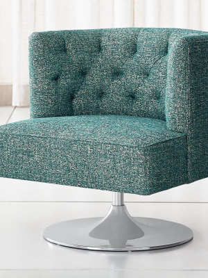 Grayson Tufted Swivel Chair