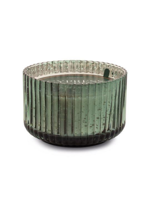 Cypress + Fir Mercury Glass Ribbed Candle