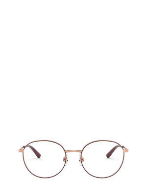 Dolce & Gabbana Eyewear Round Frame Glasses