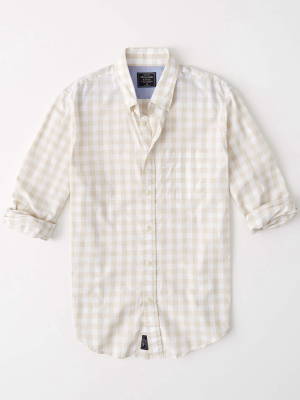 Gingham Poplin Shirt