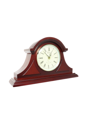 Bedford Redwood Mantel Clock With Chime