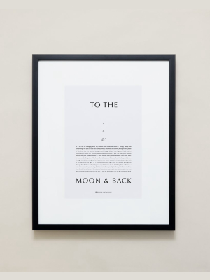 To The Moon & Back Iconic Framed Print