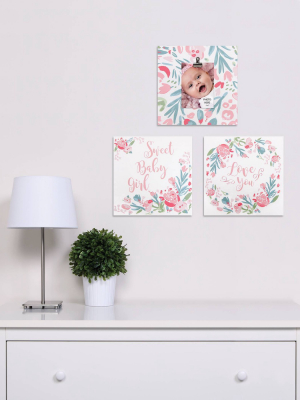 3pc Painterly Floral Canvas Wall Art Set - Trend Lab