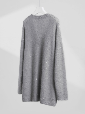 Sequined V-neck Sweater