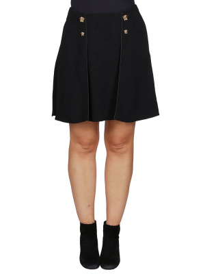 Versace Panelled Medusa-motif Skirt