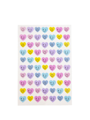 Assorted Smiling Heart Stickers