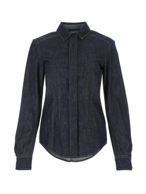 Sportmax Albatro Sculpted Denim Shirt