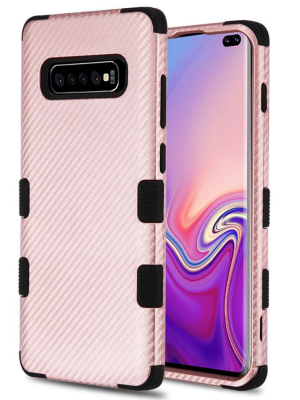 Mybat For Samsung Galaxy S10 Plus Carbon Fiber Hard Hybrid Case