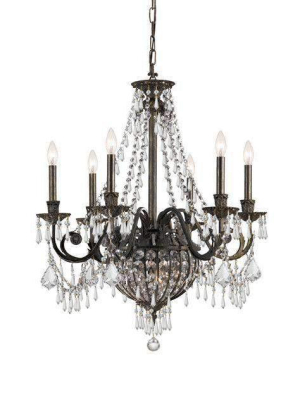 Vanderbilt 9 Light Bronze Chandelier