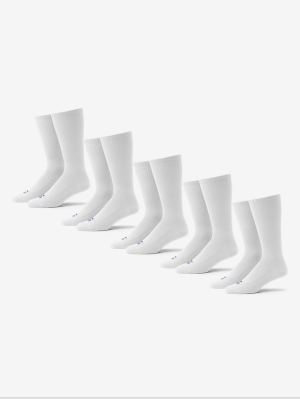 Men's Go Anywhere® Sock 5 Pack, White
