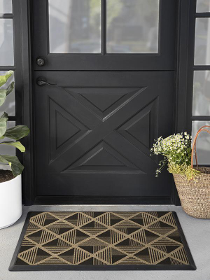 Kolmio Black Doormat