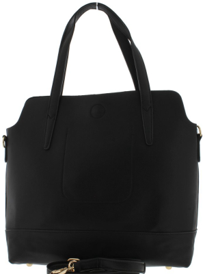 Talia22 Black Women's Handbag Two Piece Set