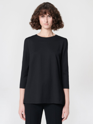 Jersey Tunic With Feminine Pleating In The Back