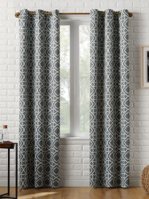 Barnett Trellis Blackout Grommet Top Curtain Panel - Sun Zero