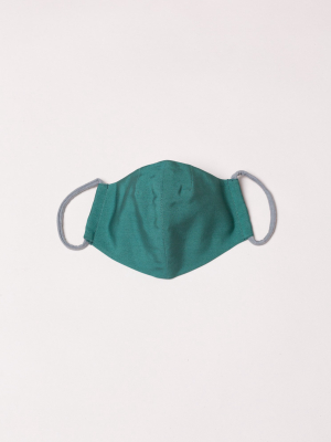 Fern Green Silk Reusable Face Mask