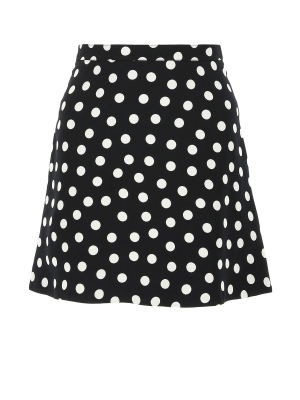 Saint Laurent Polka-dot Print Mini Skirt