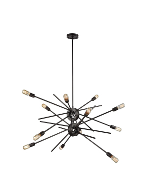 Xenia 12-light Chandelier In Oil Rubbed Bronze