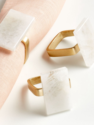 White Quartz Napkin Ring