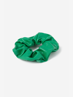 **green Pu Scrunchie