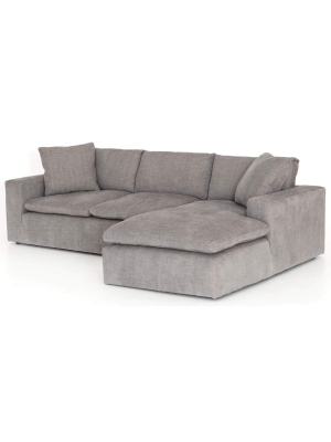 Plume Raf Sectional, Harbor Grey