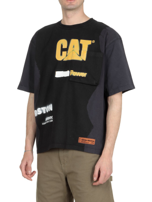 Heron Preston X Caterpillar Logo Print T-shirt