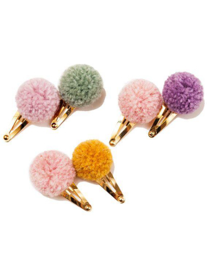 Yume Creations Pom Pom Hairclips