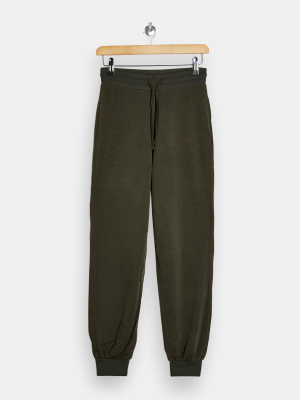 **dark Green Slinky Sweatpants By Topshop Boutique