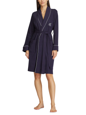 Short Shawl-collar Robe