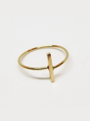 Gold Bar Ring