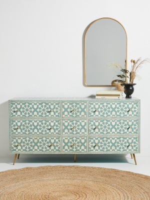 Moroccan Inlay Nine-drawer Dresser