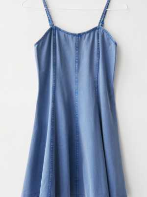 Uo Audrey Chambray Mini Dress