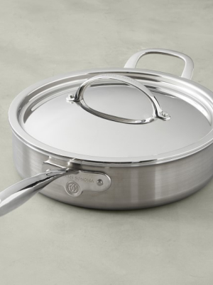 Williams Sonoma Signature Thermoclad™ Brushed Saute Pan, 4 1/2-qt.