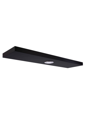 36" X 1.5" Stockholm Aberg Floating Shelf With Led Light Black - Kiera Grace