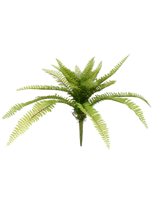 Vickerman 19" Artificial Green Long Fern Spray.