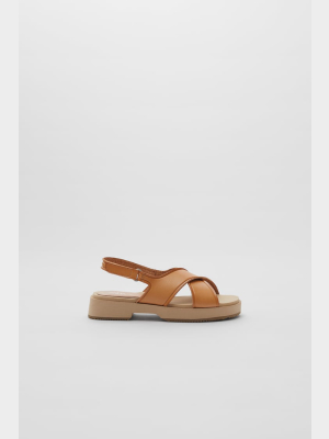 Crossed Strap Sandals