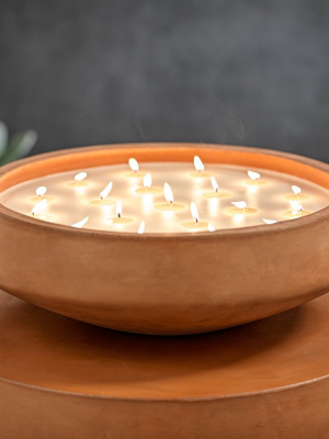 San Miguel Outdoor 20 Wick Concrete Scented Candle - Terracotta