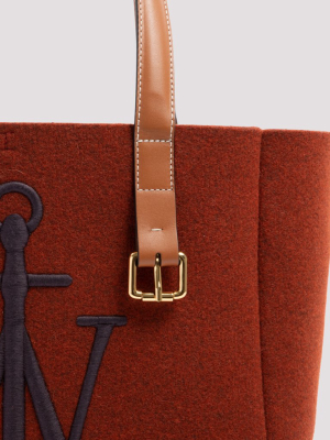 Jw Anderson Belt Logo Embroidered Tote Bag