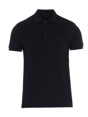 Ermenegildo Zegna Logo Embroidered Polo Shirt