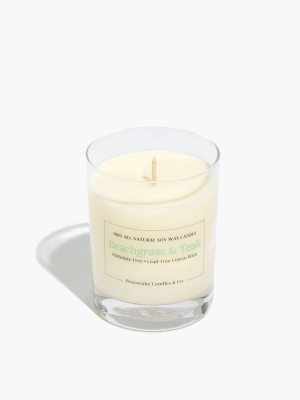 Peacesake Candles & Co.® Beachgrass And Teak Candle