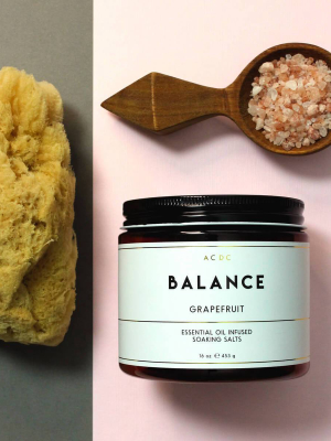 Balance Grapefruit Essential Oil Bath Soaking Salts