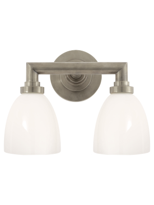 Wilton Double Bath Light In Various Colors