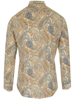 Etro Paisley Printed Long-sleeve Shirt